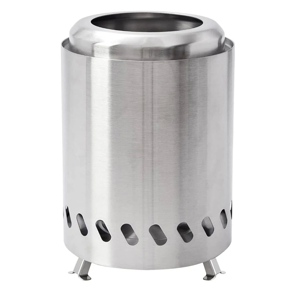 Mini Smokeless Stove Stainless Steel Burner Heater Tabletop Fire Pit Wood Burning Or Pellet Fueled Stove for Outdoor Camping BBQ
