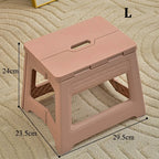 Lightweight Folding Step Stool Multi Purpose Handheld Thickened Footstool Non-Slip Plastic Small Benches Kitchen