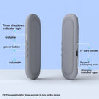 Mini Bone Conduction Bluetooth Speaker Sleep Aid Wireless Sound Bar Under Pillow Stereo TF Card MP3 Music Player Timed Shutdown