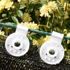 5~80 Pcs White Camping Garden Fence Sunshade Net Fix Clamp Sunshade Net Cloth Plastic Clip Outdoor Sunshade Net Accessories