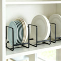 4/2/1pcs Kitchen Rack Dish Storage Rack Cabinet Dish Rack Dinner Plate Drain Rack Countertop Rack Plate Iron