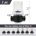 1/2'' 3/4'' 1'' Garden Hose Filter Brass Coupling Joint Agricultural Irrigation Tubing Prefilter Impurities 10-200 Mesh Strainer