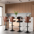 Home Bar Stools with Backrest (2-Pack)