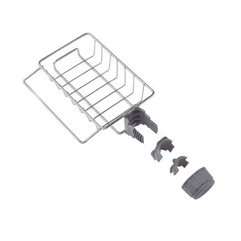 Kitchen Stainless Steel Sink Drain Rack Removable Hanging Storage Rack Faucet Rack Kitchen Sponge Dishcloth Storage Accessories