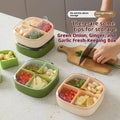 Kitchen Onion Garlic Ginger Preservation Box Refrigerator Freezing Separator No Odor Cooking Storage Box Sealed Drainage Storage