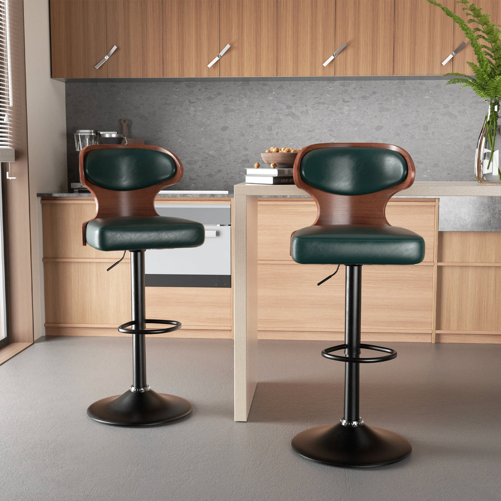 Home Bar Stools with Backrest (2-Pack)