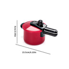 Children's Simulation High-Detail Red Cooking Kitchen Utensils, Home School Use Chef Pretend Play Set Suitable for 3 4 5 6 Years