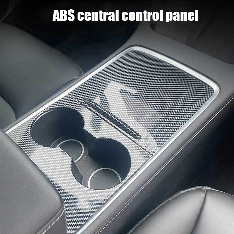 ABS Ultra Thin Center Console Cover for Tesla Model 3 Y 2021-2023 Not Affect Central Control Use Decorative Protection Car
