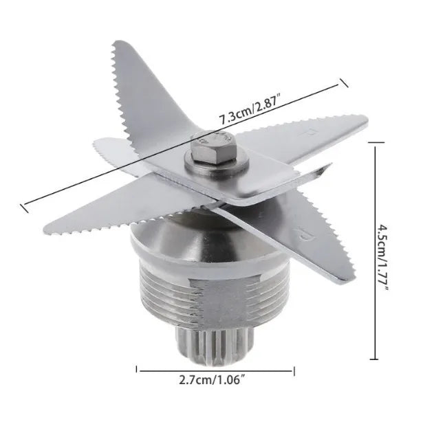 For TWK TM 767 800 TWK jtc 767 800 Stainless Steel Blades Knive Ice Crusher for Juicer Blender Part for 2L Jar 010 767 800 G5200