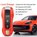Key Case For Porsche Panamera Spyder Carrera Macan Boxster Cayman Cayenne 911 970 981 991 Smart Remote Key Case Fob Covers Bag