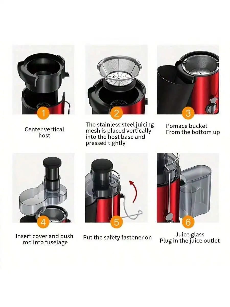 EU Plug Centrifugal juicer multifunctional household electric fruit juice machine slag juice separation original juice machine c