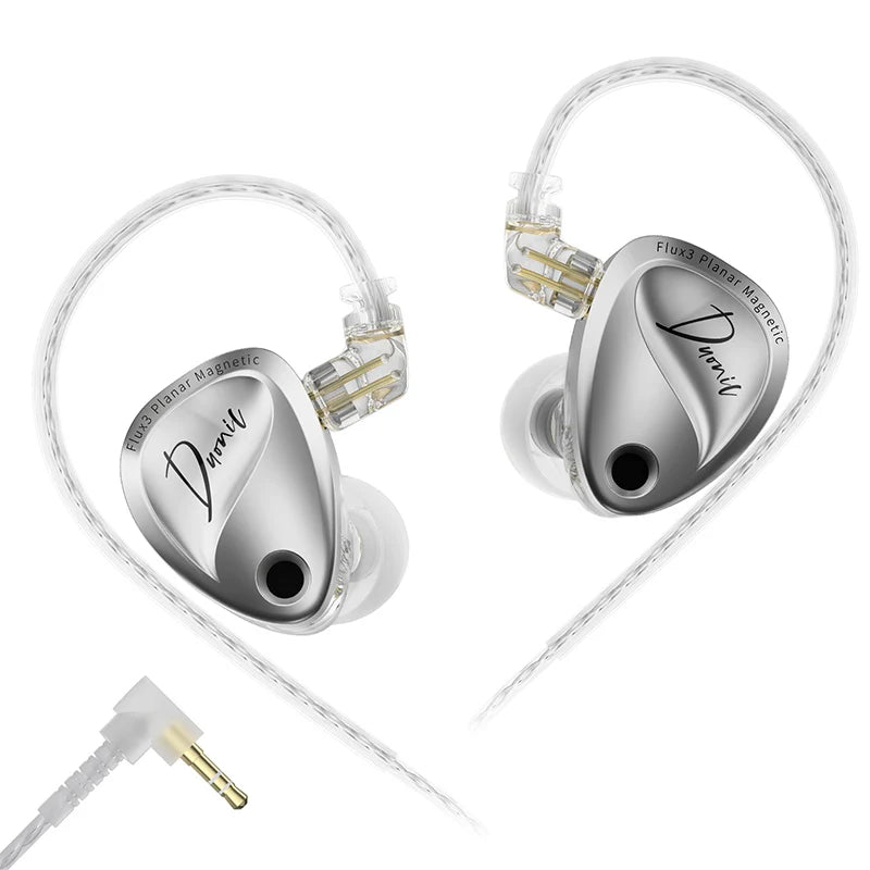 KZ Duonic Triple-Magnetic Planar Driver Upgraded HIFI Earphones, Wide Soundstage Wired IEMs with 4-Tuning Options & HD Dual Mic
