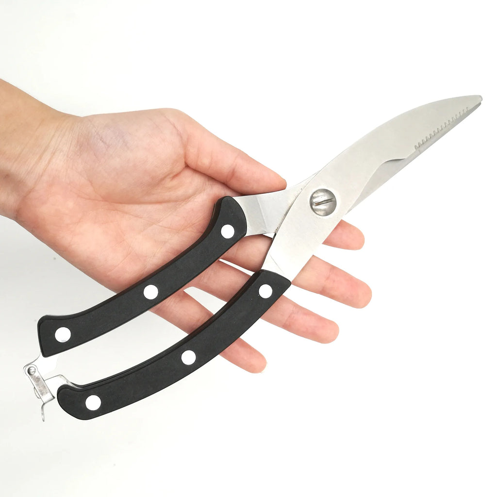 Stainless Steel Kitchen Scissors Powerful Chicken Bone Scissors Cook Shear Cut Multifunctional Scissors Chef Scissors Knife Tool