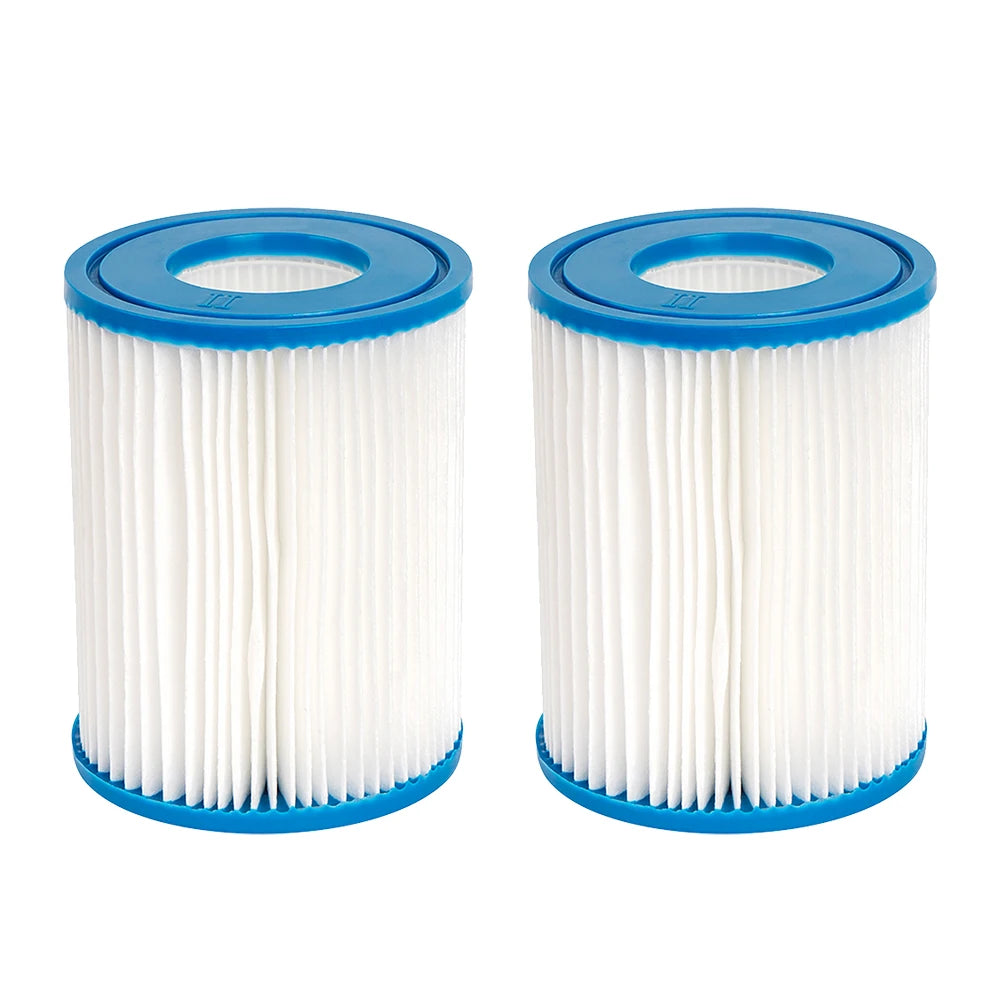 Type II Filter Cartridge for Bestway Swimming Pool, Replacement Hot Tubs Filter Compatible with Lay Z SPA Filter Pump