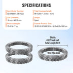 VEVOR Razor Wires  Razor Barbed Wire Razor Wire Fencing Fence Double Spiral Barbed Wire Galvanized Wire Rolls Razor for Garden