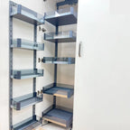 Slim Metal Kitchen  Drawer Metal Box Functional Kitchen Tall Unit Pantry Organizer Soft Close Drawer Storage Basket Plane Type