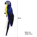 Creative Foam Feather Artificial Parrot Artificial Simulation Foam Bird Fake Animal Bird Garden Bird Prop Decor Home Ornament