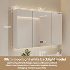 Bathroom Wall Mounted Mirror Cabinet Modern Smart Bathroom Cabinets with Mirror Creative Bathroom Storage Cabinet Home Furniture