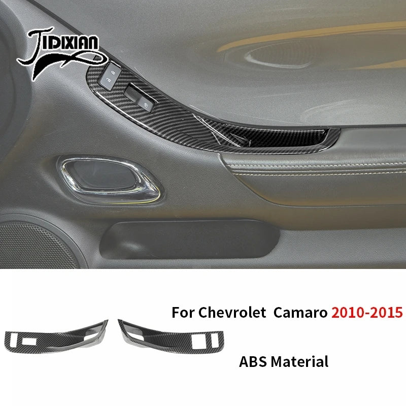 JIDIXIAN fit for Chevrolet Camaro 2010 2011 2012 2013 2014 2015 Car Interior Exterior Decoration Cover Carbon Fiber Accessories