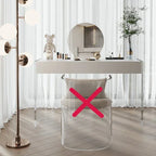 Acrylic Dressers Solid Wood Cabinet Bedroom Simple Design Modern Dressing Tables Makeup Stool With Mirror Minimalist Furniture