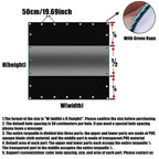 Customizable Transparent Zipper Tarpaulin with Twist Lock Pergola See Though Tarpaulin Heavy Duty Carwash Room Waterproof Screen