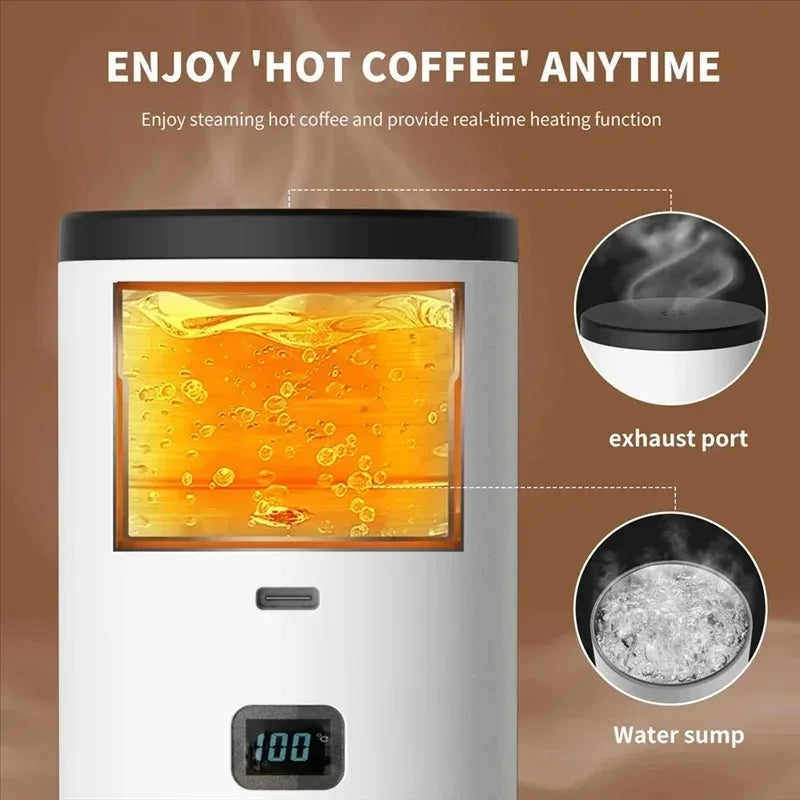 Wireless Electric Portable Espresso Coffee Machine For Car & Home Camping Coffee Maker Capsule Powder Travel