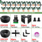 Greenhouse Drip Irrigation Kit Automatic Watering System Garden 4-Way 4/7mm to 3/5mm Hose Dripper for Pot Plant Vegetable Bonsai
