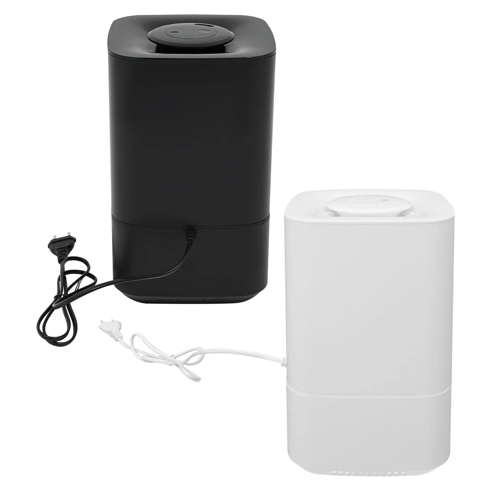 6L White/Black Hot&cold Mist Humidifier 2-in-1 Adjustable Air Humidifier Home Office 360° Rotating Dual Nozzle Humidificador