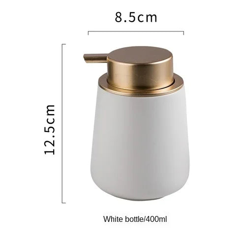 Marbled Ceramic Lotion Bottle Emulsion Bottles Hand Sanitizer Bottle Tray Soap Dispenser Shampoo Bottles Bathroom Products