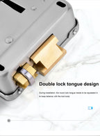Metal Electronic Control Door Lock with Video Intercom Support for Gates