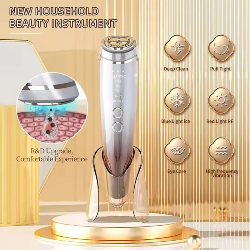 EMS Facial Massager High Frequency 6IN1 Face Lifting Microcurrents for Face and Eyes Tightening  RF Beauty Health Face Care Tool