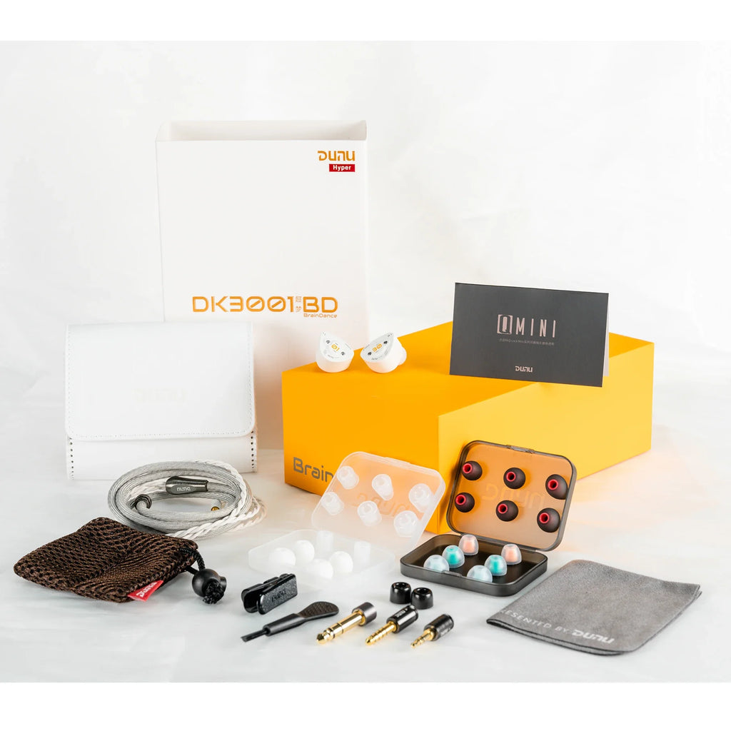 DUNU DK3001 BD Brain Dance 9 Drivers Tribrid In-Ear Earphone 1DD+4BA+4P Hybrid Hi-Res Audio Wired HIFI Earbuds