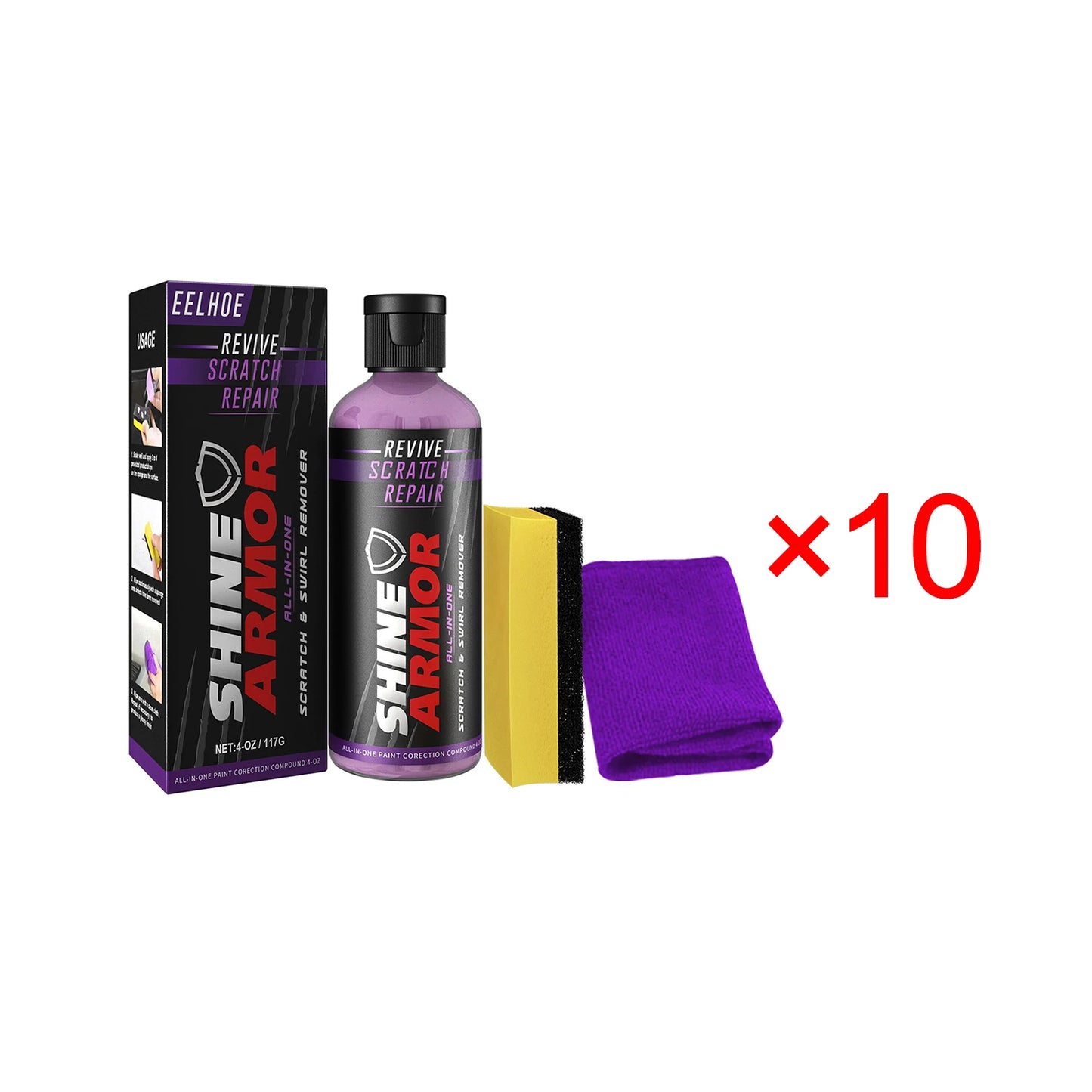 Auto Scratch Remover Nano Wax Polish Spray – Scratch-Free Coating & Shine Restoration | AlluCanFind