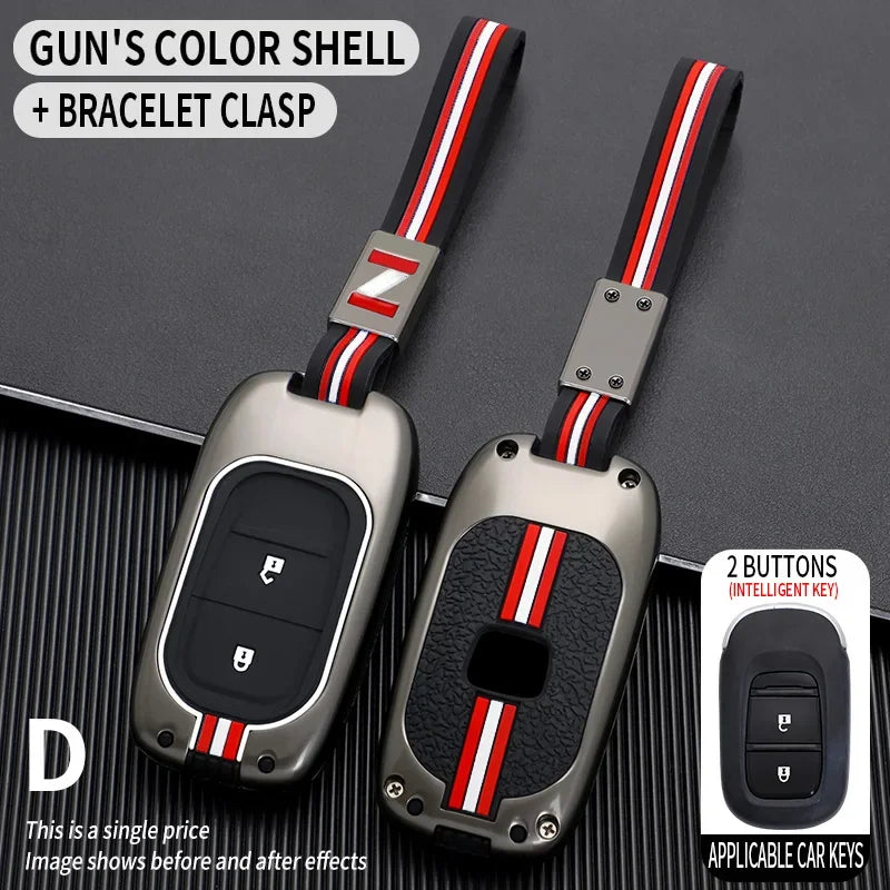 for Honda CR-V Civic Accord HR-V CR-V CRV HRV Fit City Odyssey XRV Hrv Metal Car Key Cover Fob Case Shell 2023 2024
