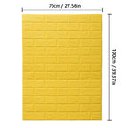 70cmx1/2/3/5/10m Brick Pattern Wall Sticker Decoration PVC 3d Wallpaper Waterproof Wall Sticker for Children's Room Home Bedroom