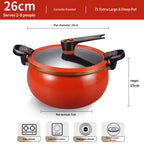 kitchen items Ceramic non-stick soup pot multi-functional household cooking pot 7L large capacity suitable for braising stewing