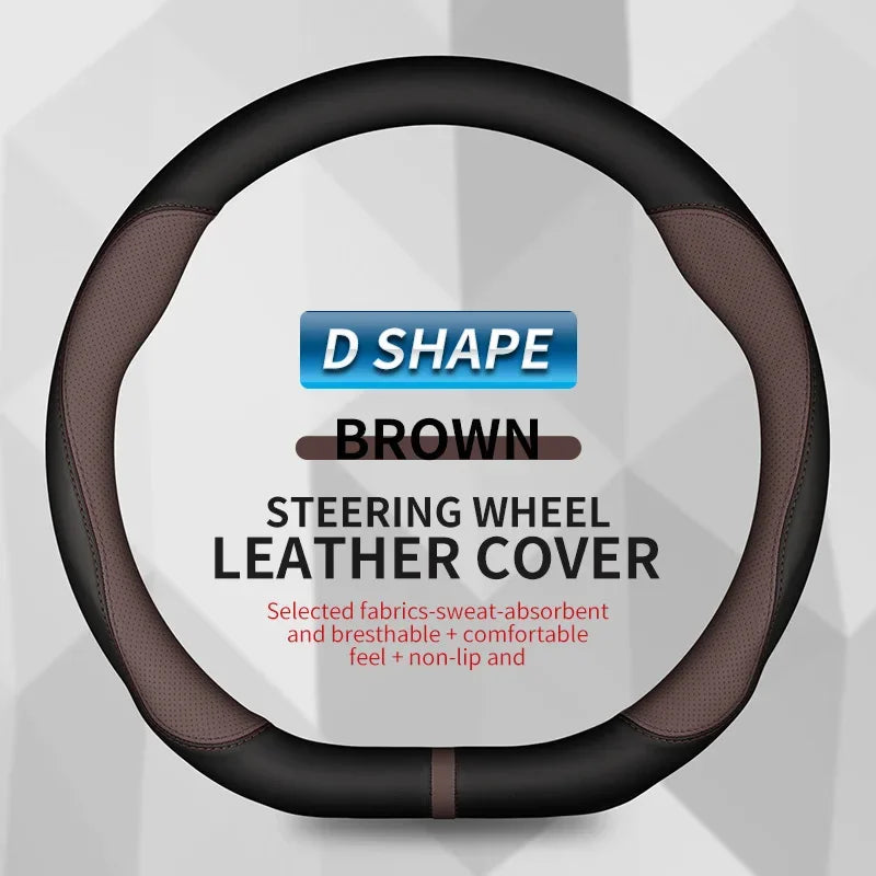 For VW Volkswagen MK2 MK3 MK4 MK5 MK6 MK7 MK8 GOLF 5 6 7 GTI POLO R, New Type Microfiber Leather Car Steering Wheel Cover