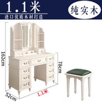 FG11All solid wood custom American light luxury led storage rack dresser large
