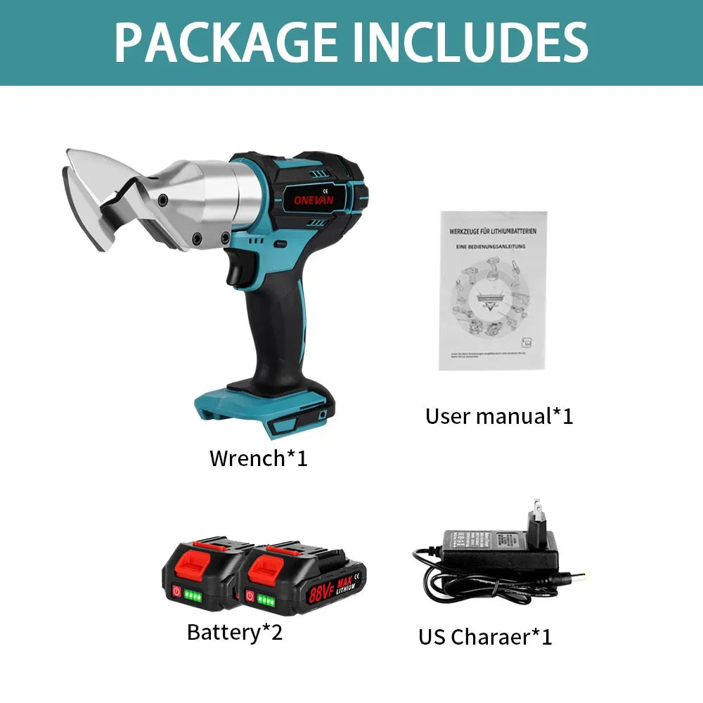 588N.m Electric Scissors Efficient Rechargeable Metal Plate Iron Multifunction Power Cutting Tool For Makita 18V Battery Pin
