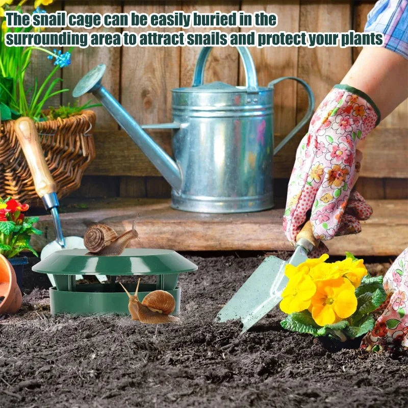 1/12pcs Snail Trap Catcher Eco-friendly Garden Slug Cage Snail Reusable Plastic Pests Reject Gintrap Tools Home Garden Supplies