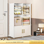 NEW Wardrobe Clothes Cabinets Dressers Cube Storage Locke Closet Plastic Collapsible Sturdy Home Bedroom Foldable Furniture