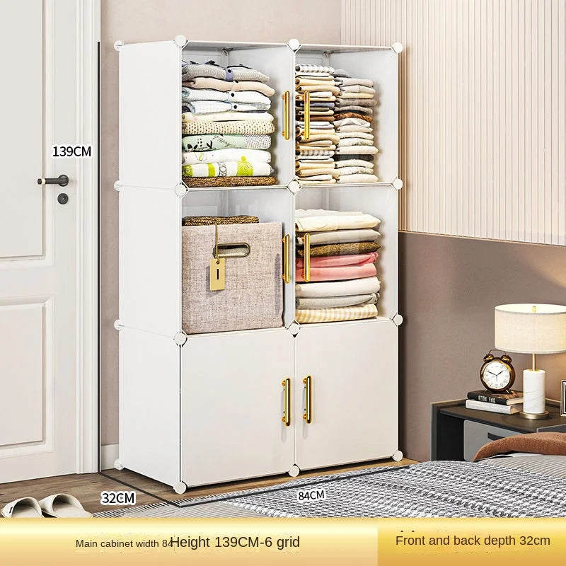 NEW Wardrobe Clothes Cabinets Dressers Cube Storage Locke Closet Plastic Collapsible Sturdy Home Bedroom Foldable Furniture