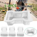 1-4PCS Home Garden Courtyard DIY Paving Mould Road Concrete Brick Carving Stone Path Paving Road Walk Maker Mold Imitation