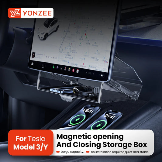 YZ For Tesla Model 3 Y Highland 2021-2024 Organizer Accessories central control screen storage box tissue box storage accessorie