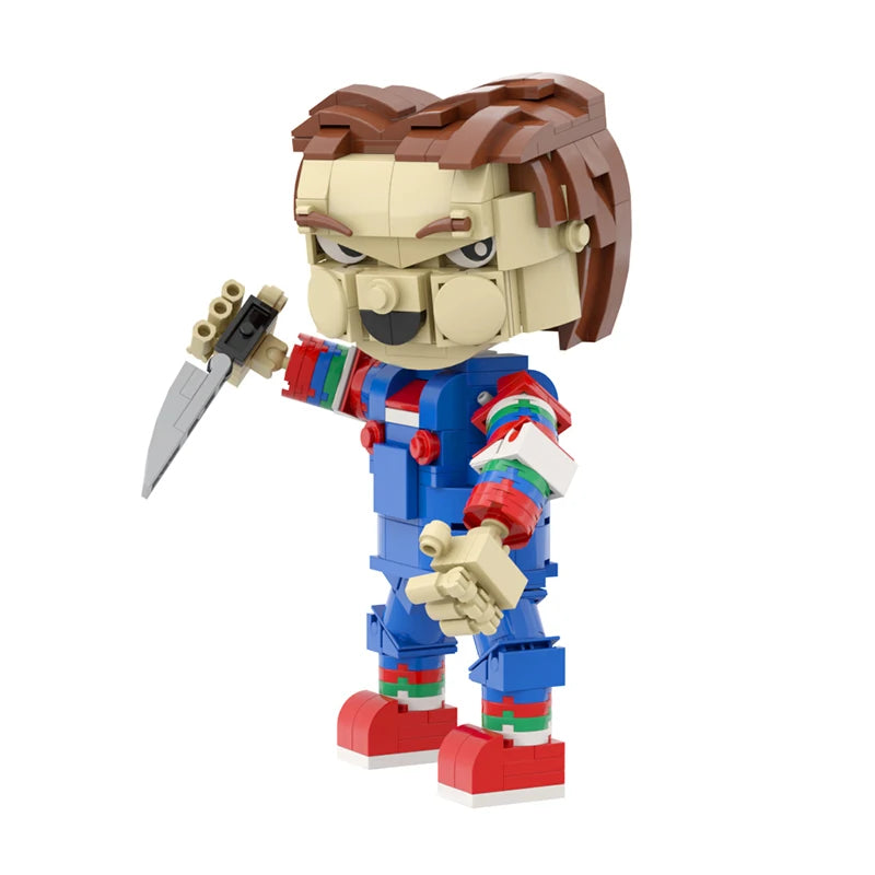 GSBAN Horror Movie Child's Play For Chuckyed Classic Killer Doll Model Building Blocks Toys for Children Kids Halloween Gifts