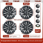 4PCS HubCap Performance  Automobile Replacemen Hub cap Full Rim Cover Accessories for Tesla Model Y 19 Inch Wheel Caps 2018-2024