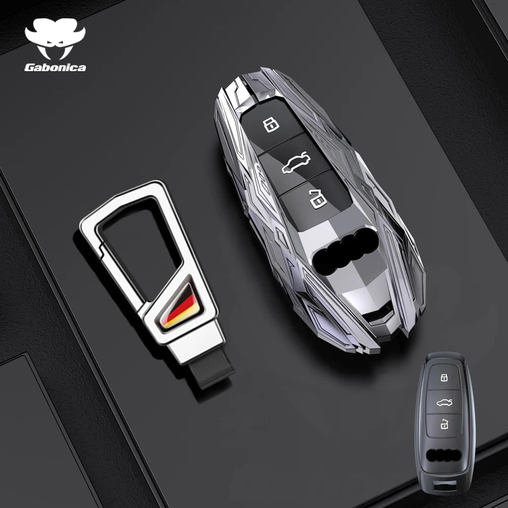 Alloy Car Key Case Cover Shell Fob For Audi A1 A3 Q2L Q3 S3 S5 S6 TT TTS Q7 Q5 A6 A4 A4L Q5L A5 A6L A7 A8 Q8 S4 S8 Accessories