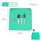Waterproof Foldable Planting Mat Garden Mat Garden Potting Pad for Flowerpot Transplanting Mixing Soil Plant Pruning Garden Tool