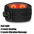 Electric Heating Waist Massager,Vibration Hot Compress Massage Belt,Lumbar Decompression Brace,Lower Back Support,Muscle Relax