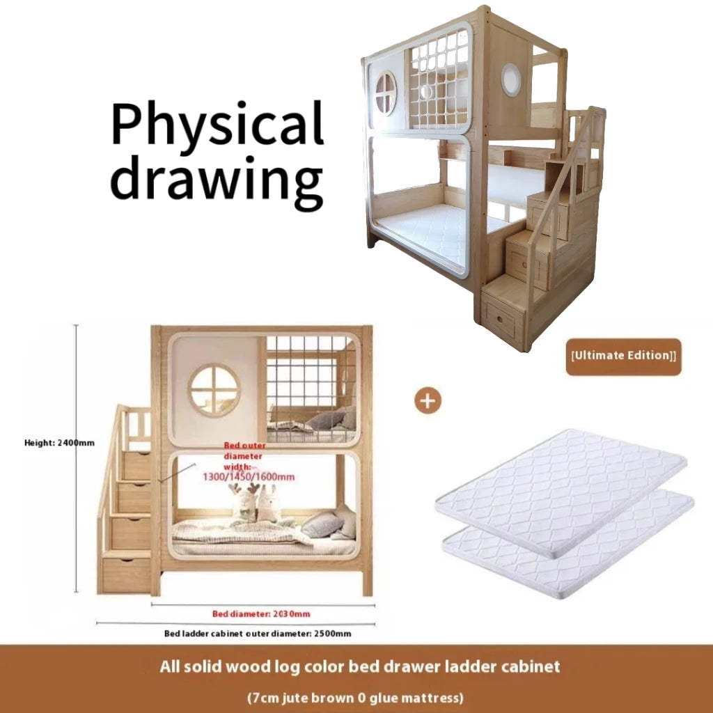 Kids Bed Kids Bedroom Furniture Children's Family Girl Beds Letto Bambini Children's Montessori Bed Wood Children's Bed